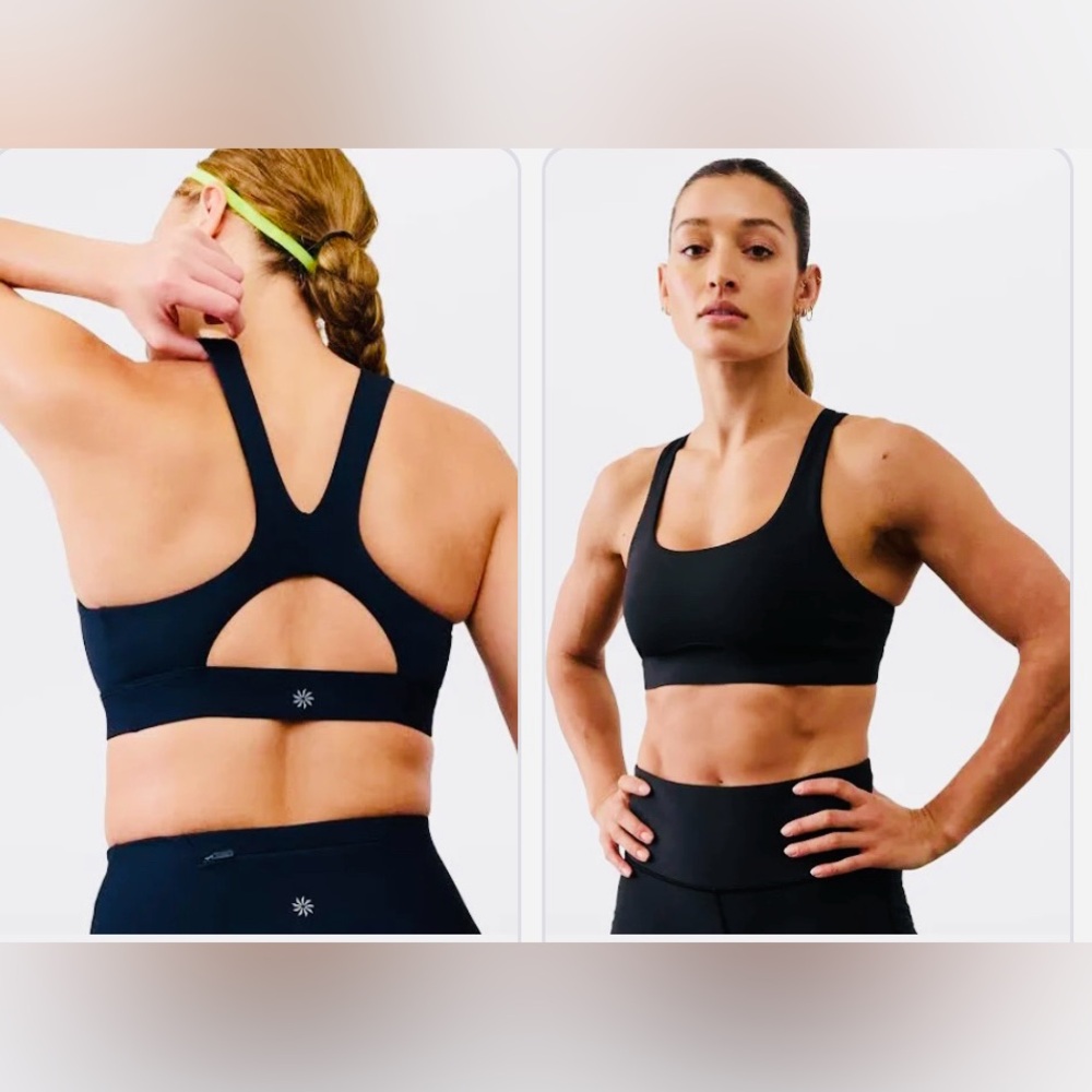 NWT Athleta XL  interval bra black X-Large